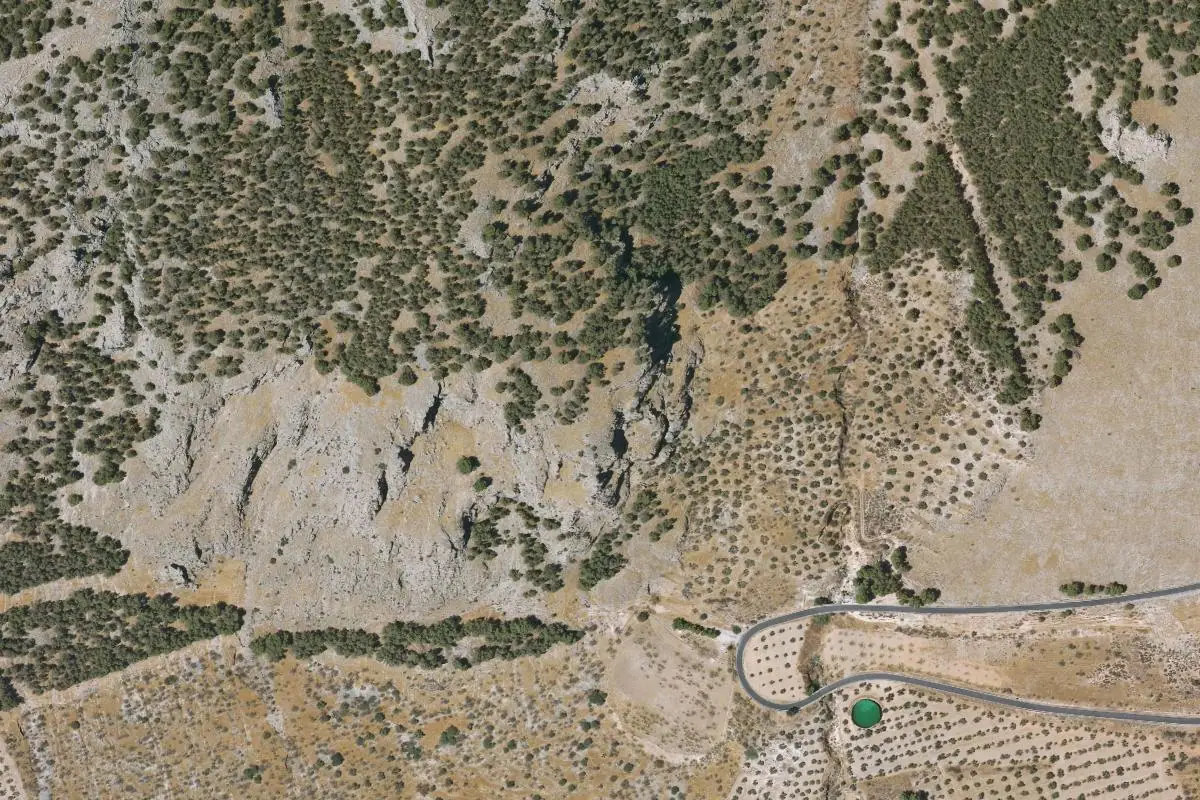 Foto aérea de la zona de Tiena