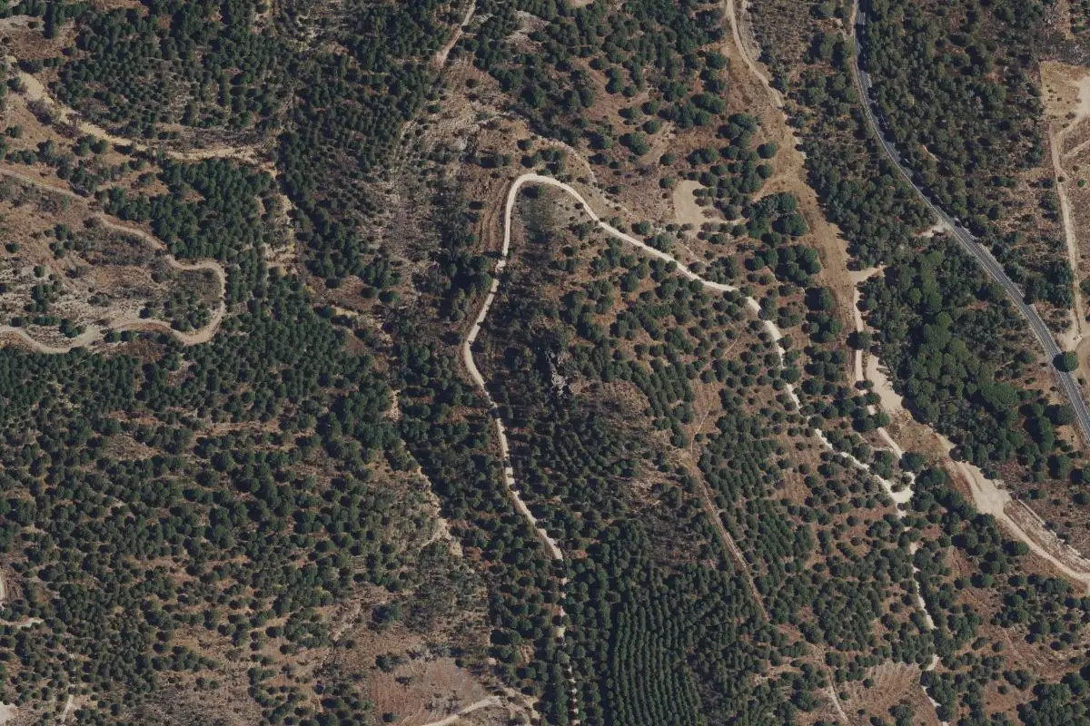 Foto aérea de la zona de Valverde del Camino