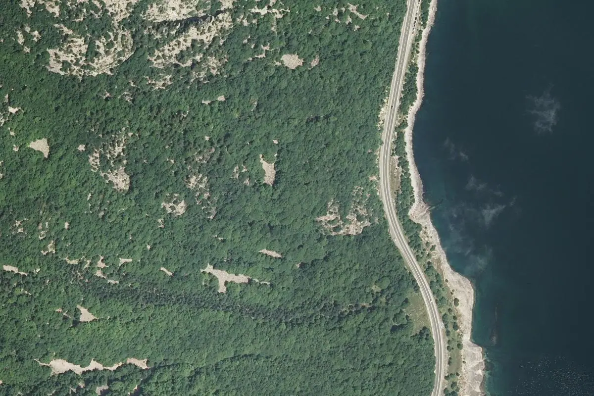 Foto aérea de la zona de Baserca