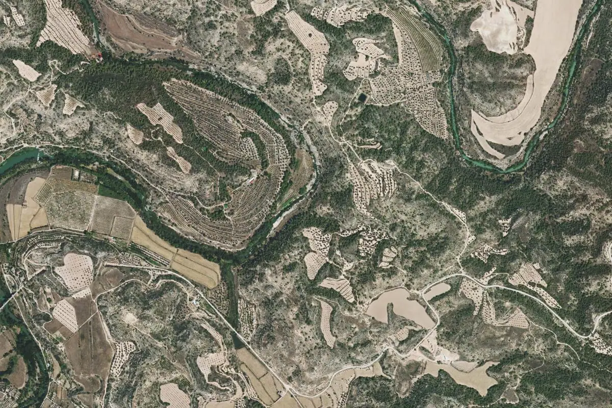 Foto aérea de la zona de El Anfibio