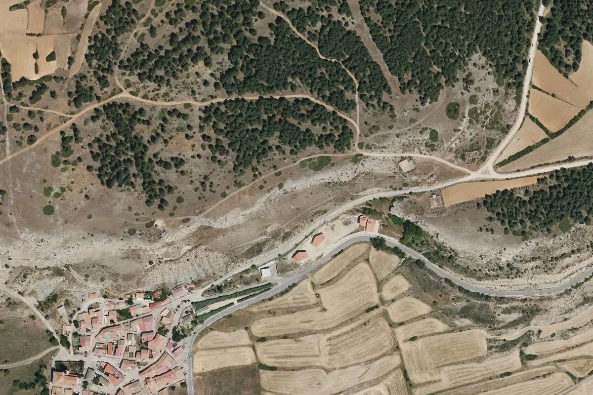 Foto aérea de la zona de Frias de Albarracín