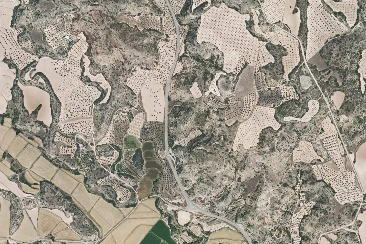 Foto aérea de la zona de La Jota