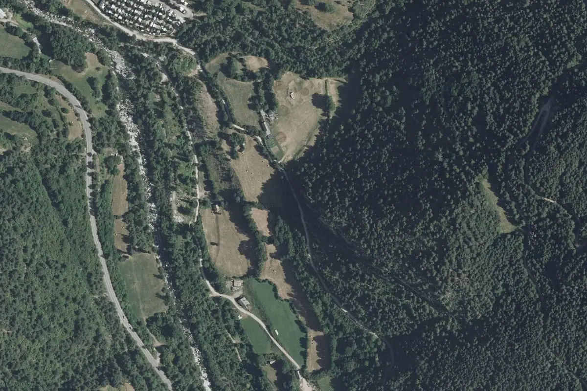 Foto aérea de la zona de La Pella