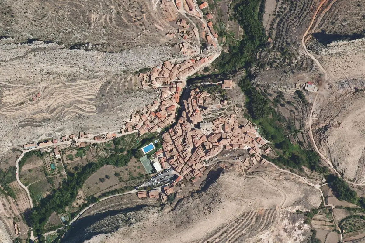 Aerial photo of the Molinos area