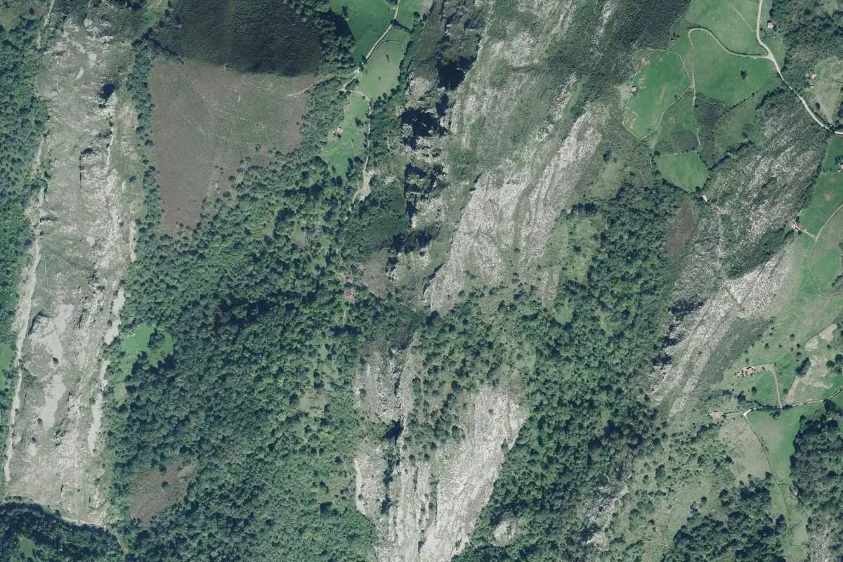 Foto aérea de la zona de El Picón - Següencu