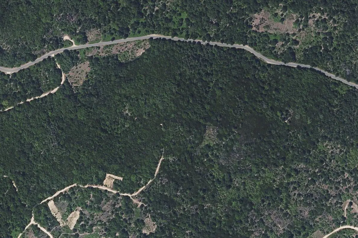 Foto aérea de la zona de Callejones