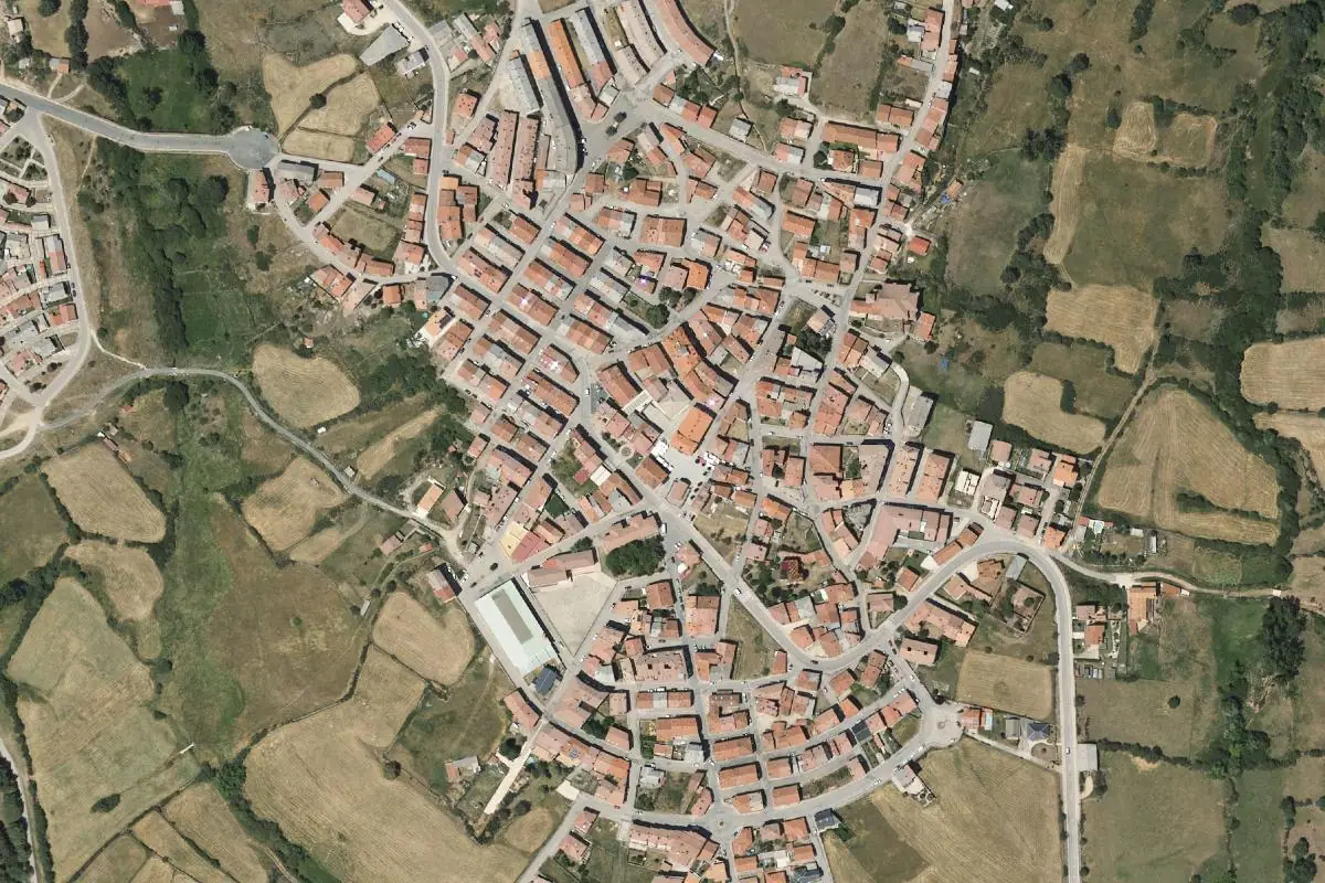 Aerial photo of the Covaleda area