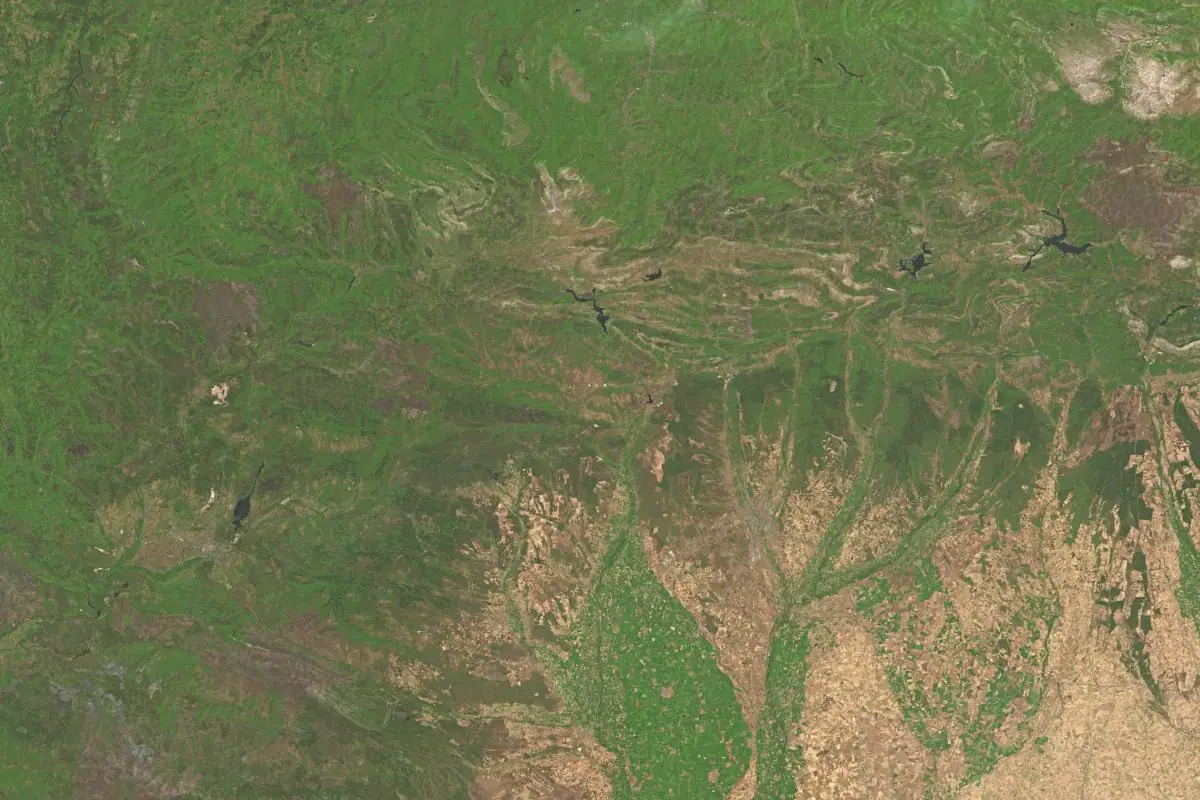 Foto aérea de la zona de León