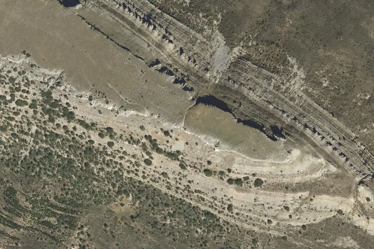 Aerial photo of the Peñalara de Lara area