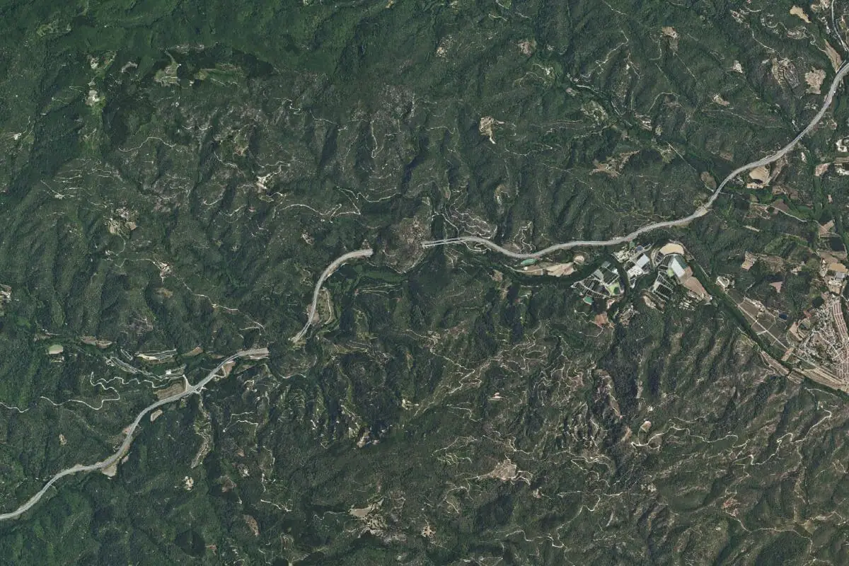 Aerial photo of the La Selva area
