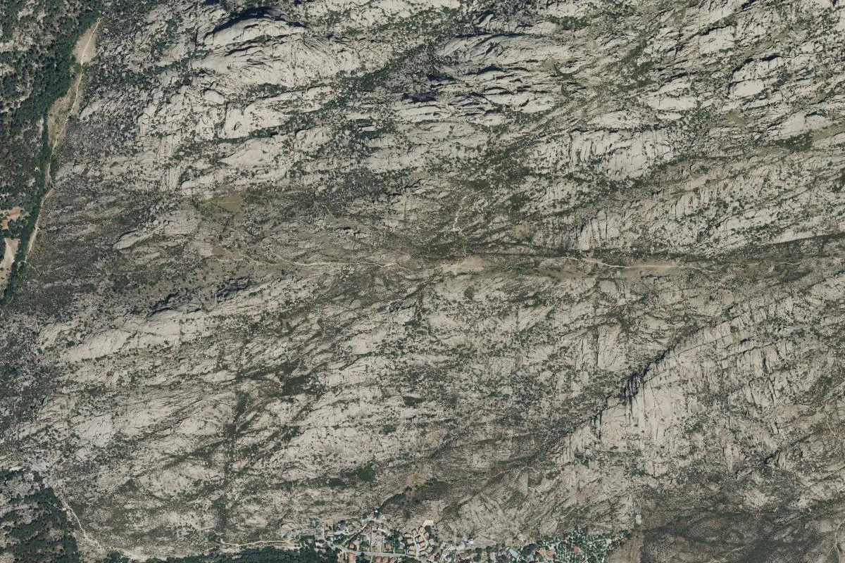 Aerial photo of the El Tranco area