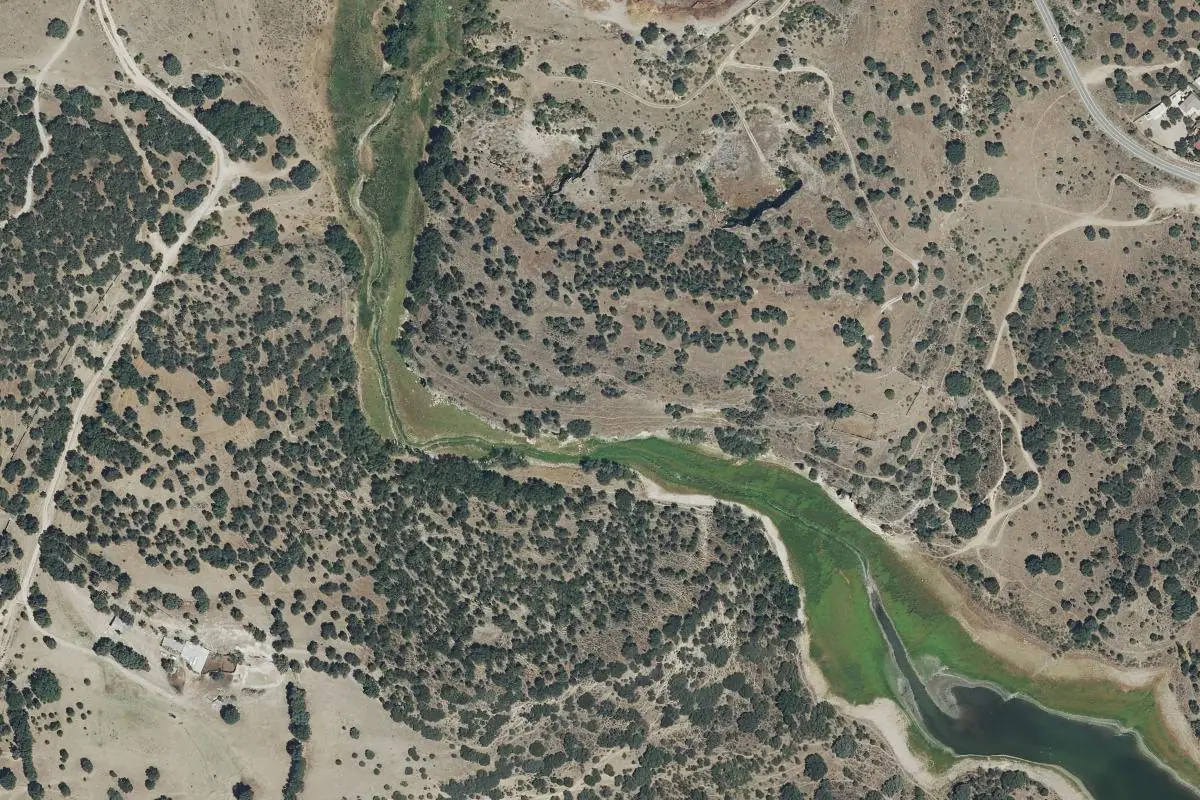 Aerial photo of the El Vellón area
