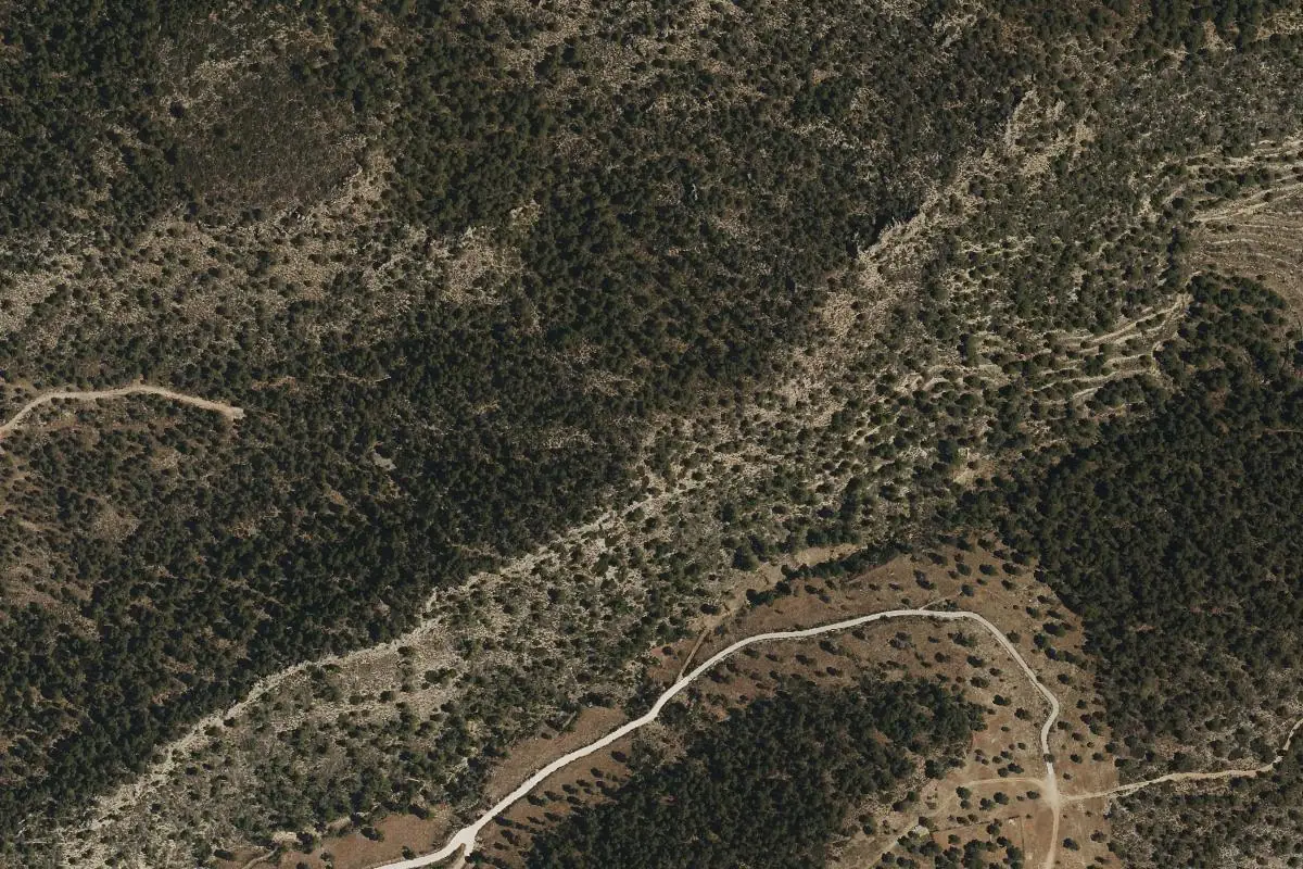 Foto aérea de la zona de Barranc de Sanxet