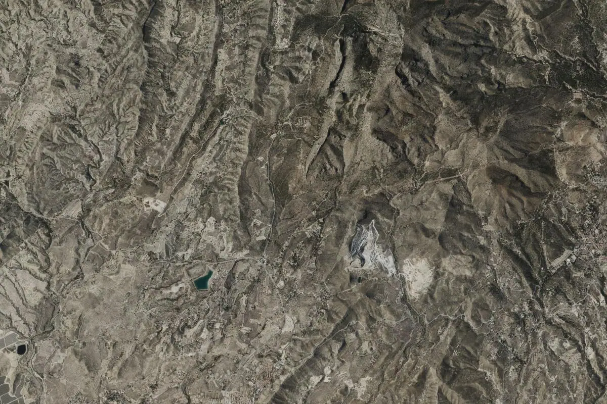 Foto aérea de la zona de Cabezon de Oro