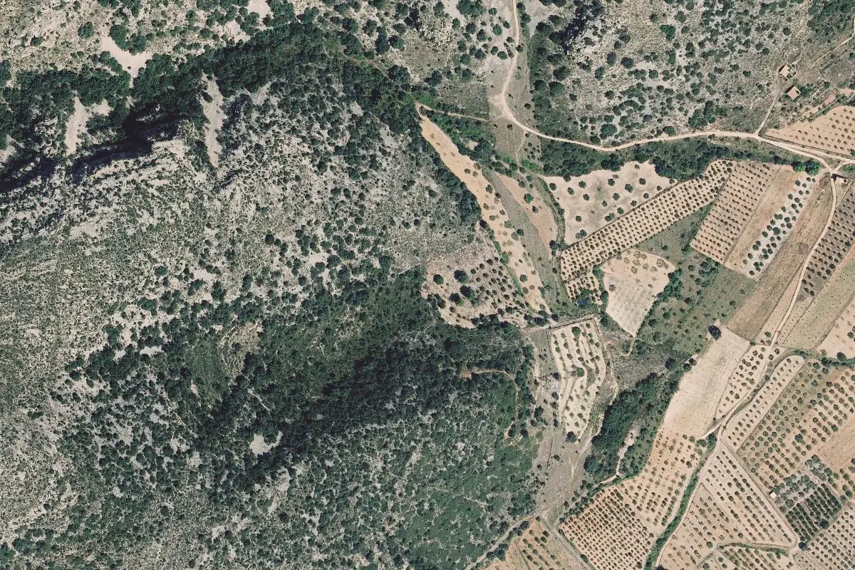 Foto aérea de la zona de L' Alt Maestrat