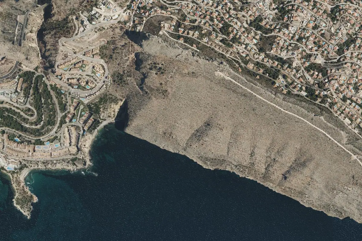 Foto aérea de la zona de Sierra de Toix