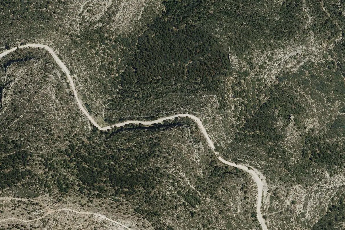 Aerial photo of the Teresa de Cofrentes area