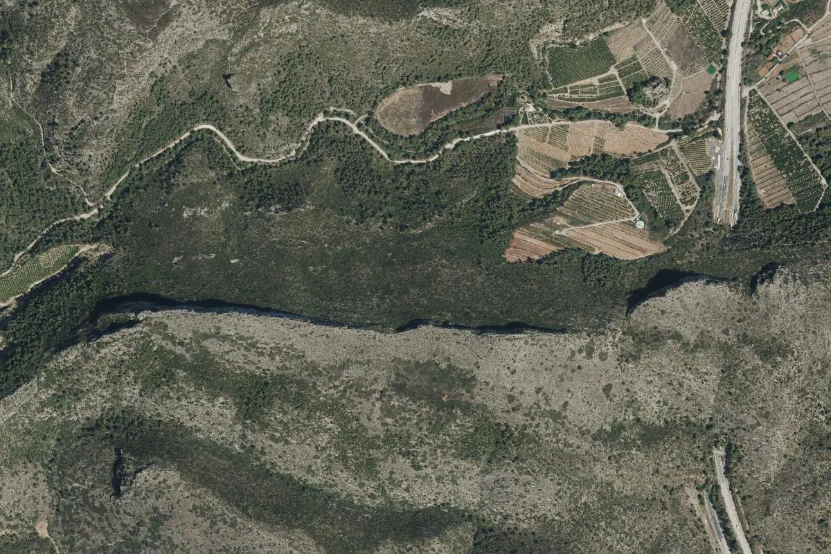 Foto aérea de la zona de Xeresa