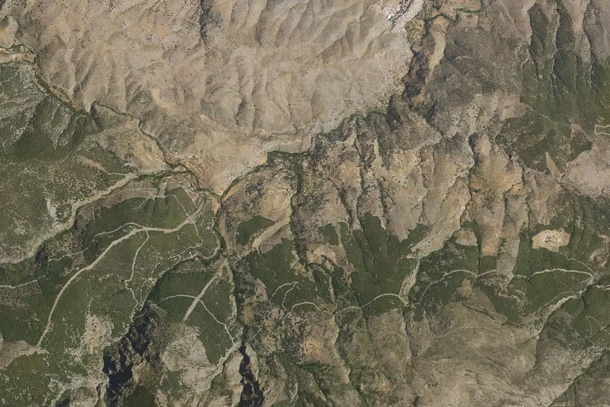 Foto aérea de la zona de Abrucena