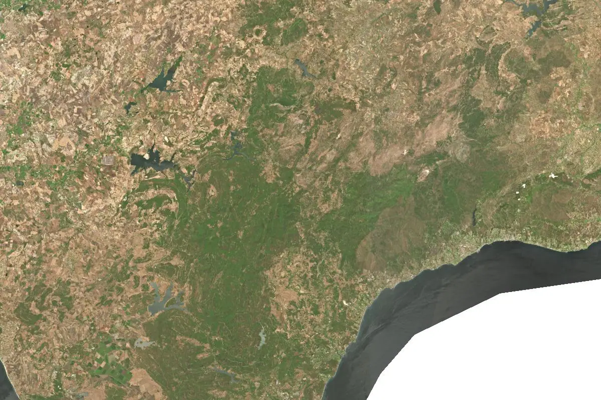 Foto aérea de la zona de Cádiz