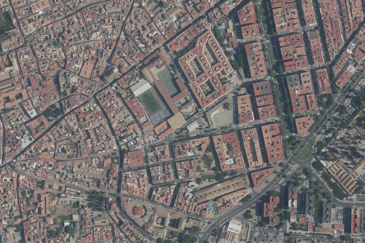 Aerial photo of the Cerro Golondrina area