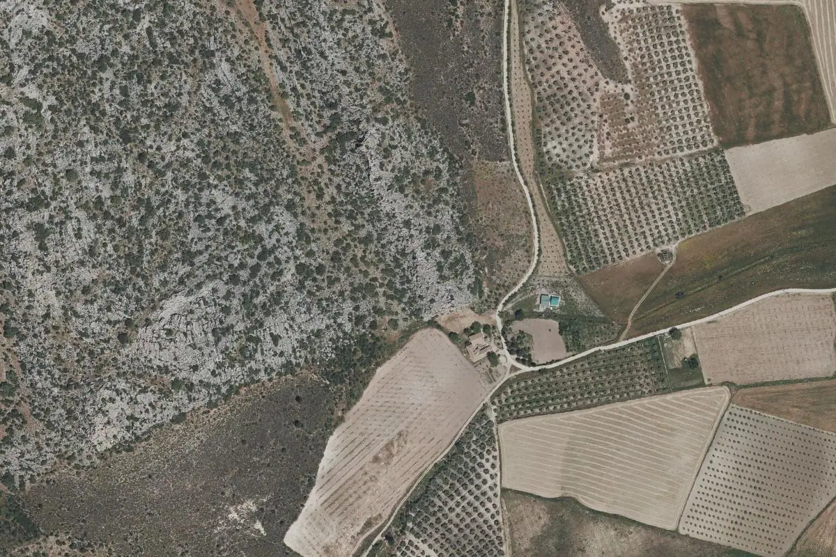 Foto aérea de la zona de Cuevas del Becerro