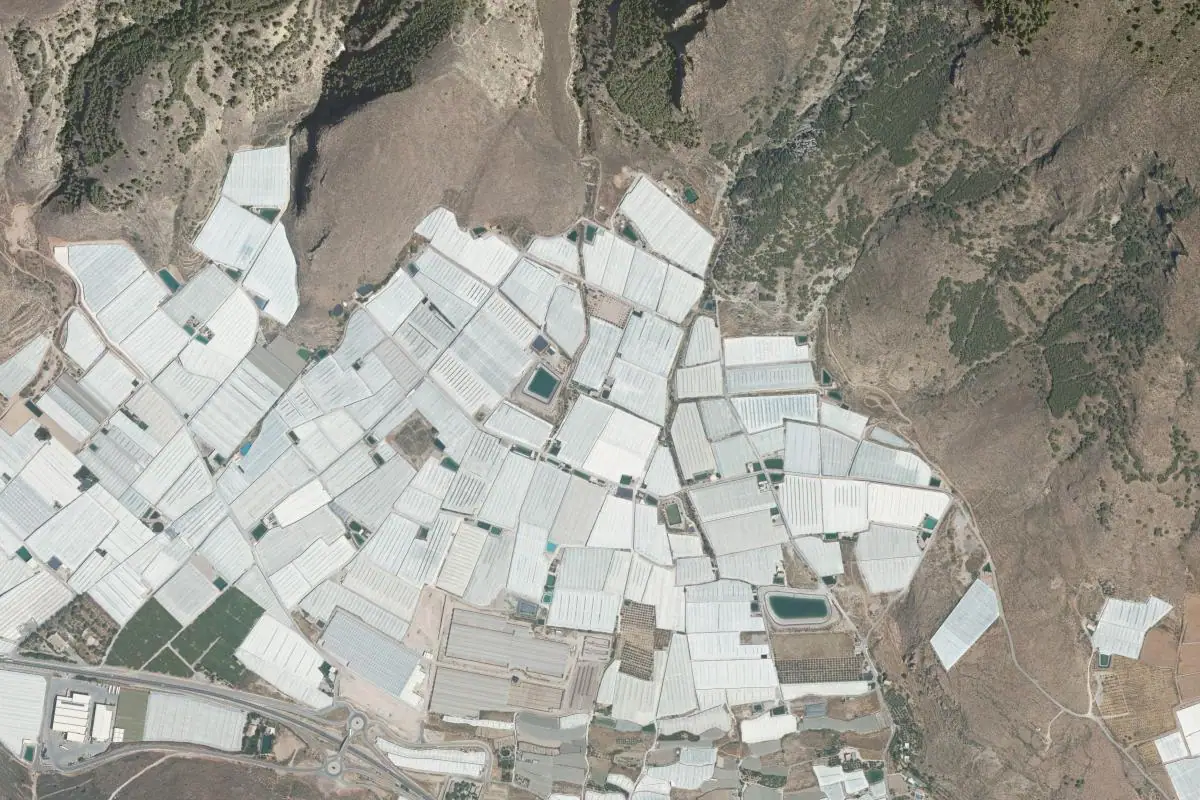 Foto aérea de la zona de Dalias