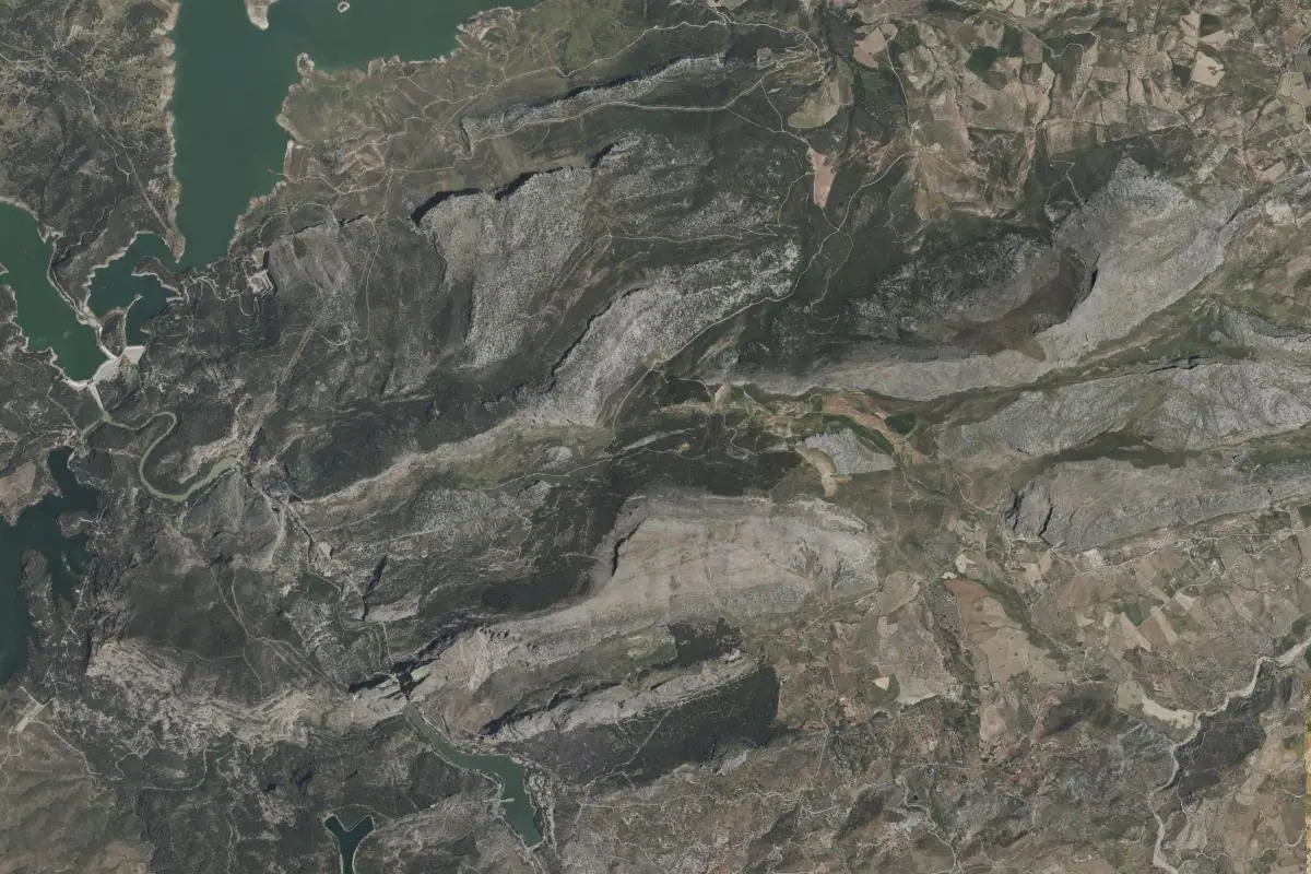 Foto aérea de la zona de El Chorro