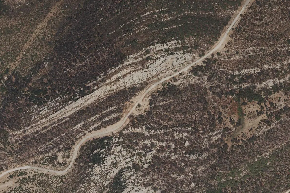 Aerial photo of the El Helechal area