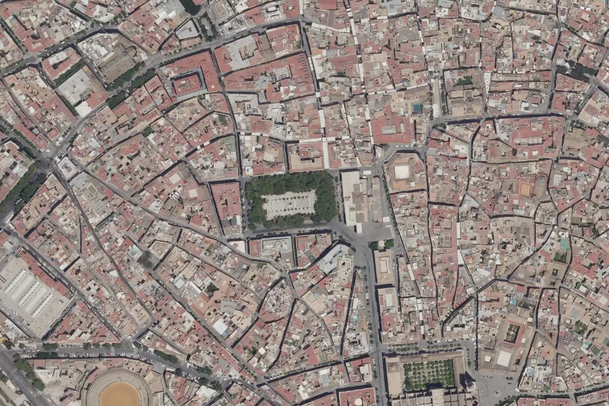Aerial photo of the Estepa · El puntal area
