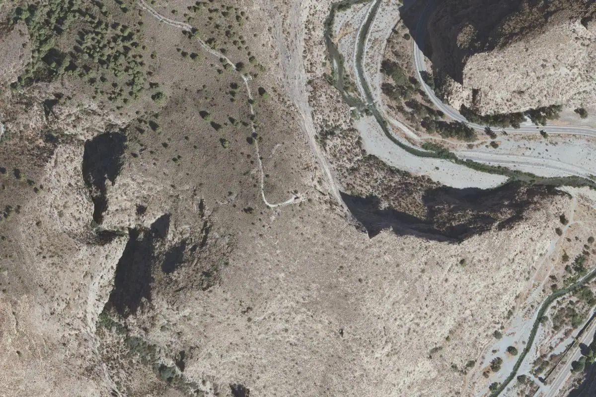 Foto aérea de la zona de Los Caracolillos