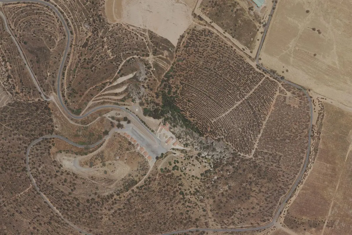 Aerial photo of the Nuestra Señora de la Peña area