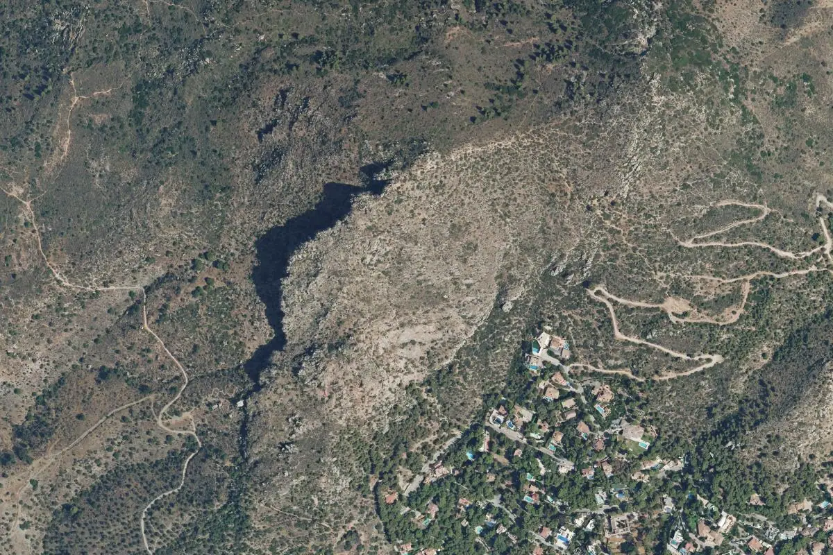 Foto aérea de la zona de Pinares de San Anton