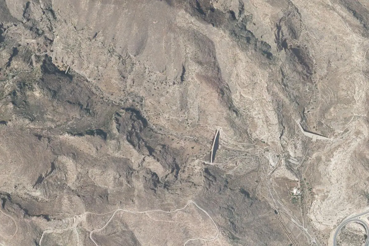Foto aérea de la zona de Salto del Gallo