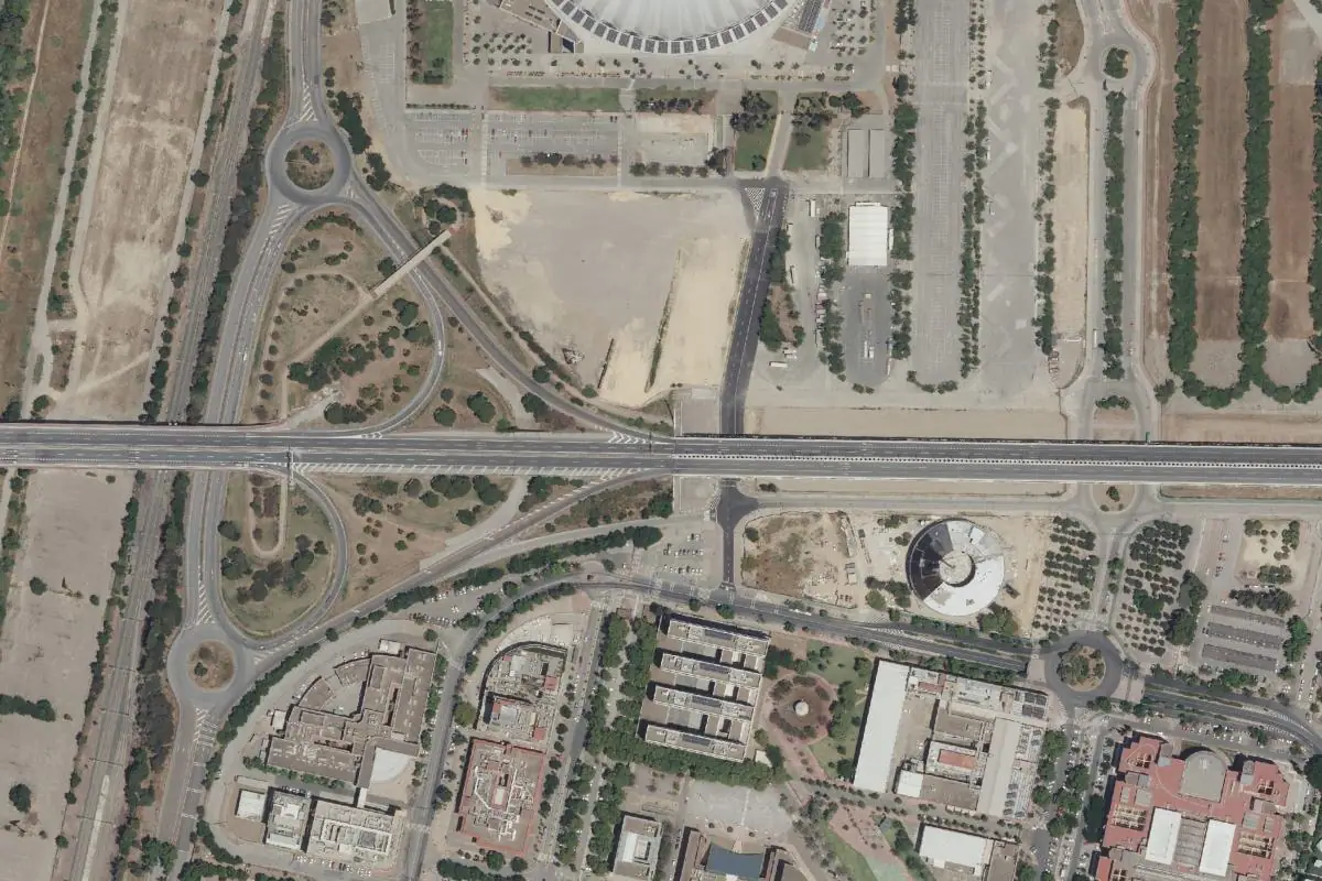 Foto aérea de la zona de Sevilla