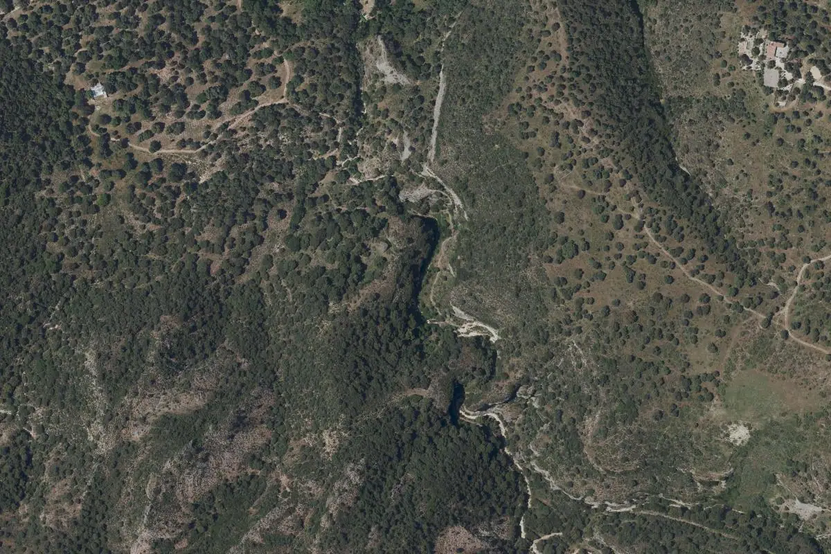 Foto aérea de la zona de Tajo del Abanico