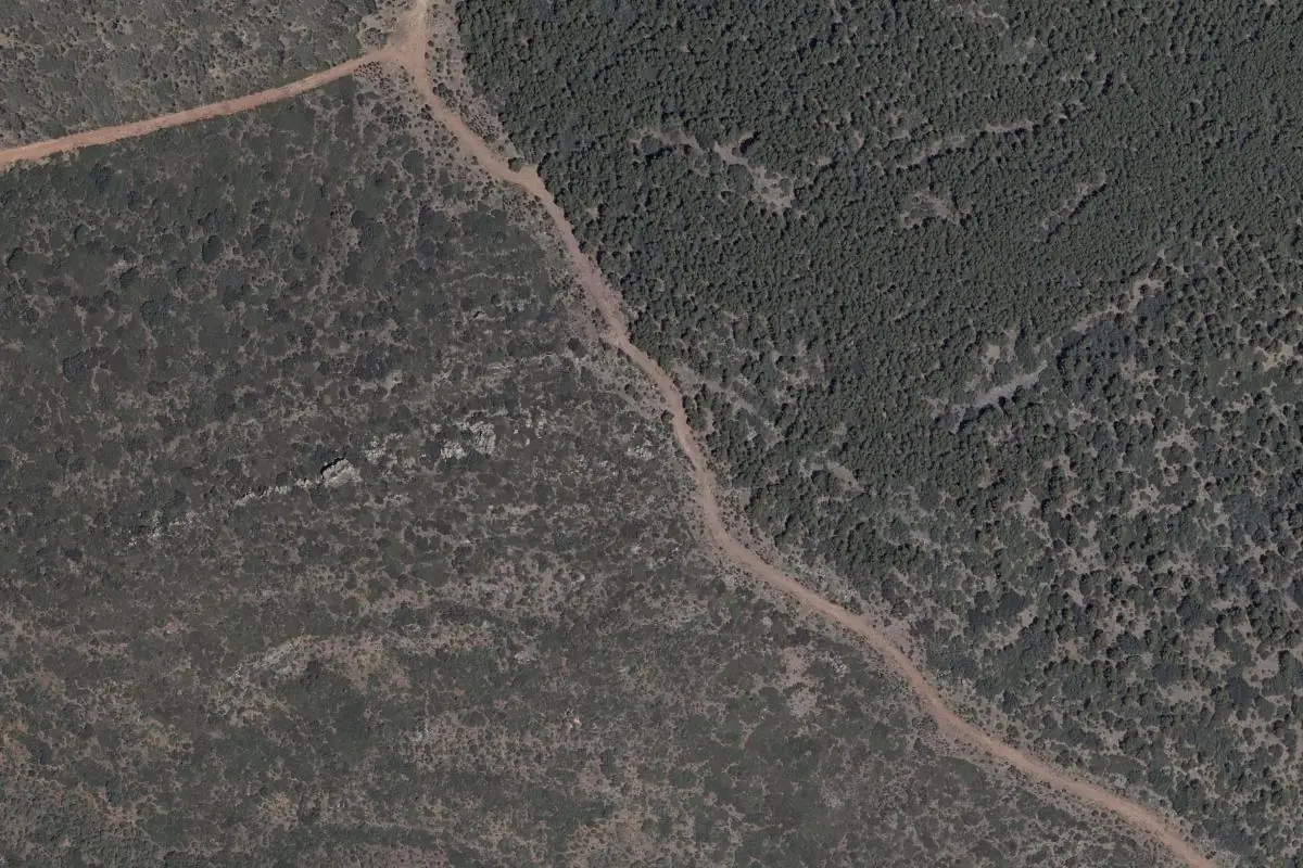 Foto aérea de la zona de Caravacas
