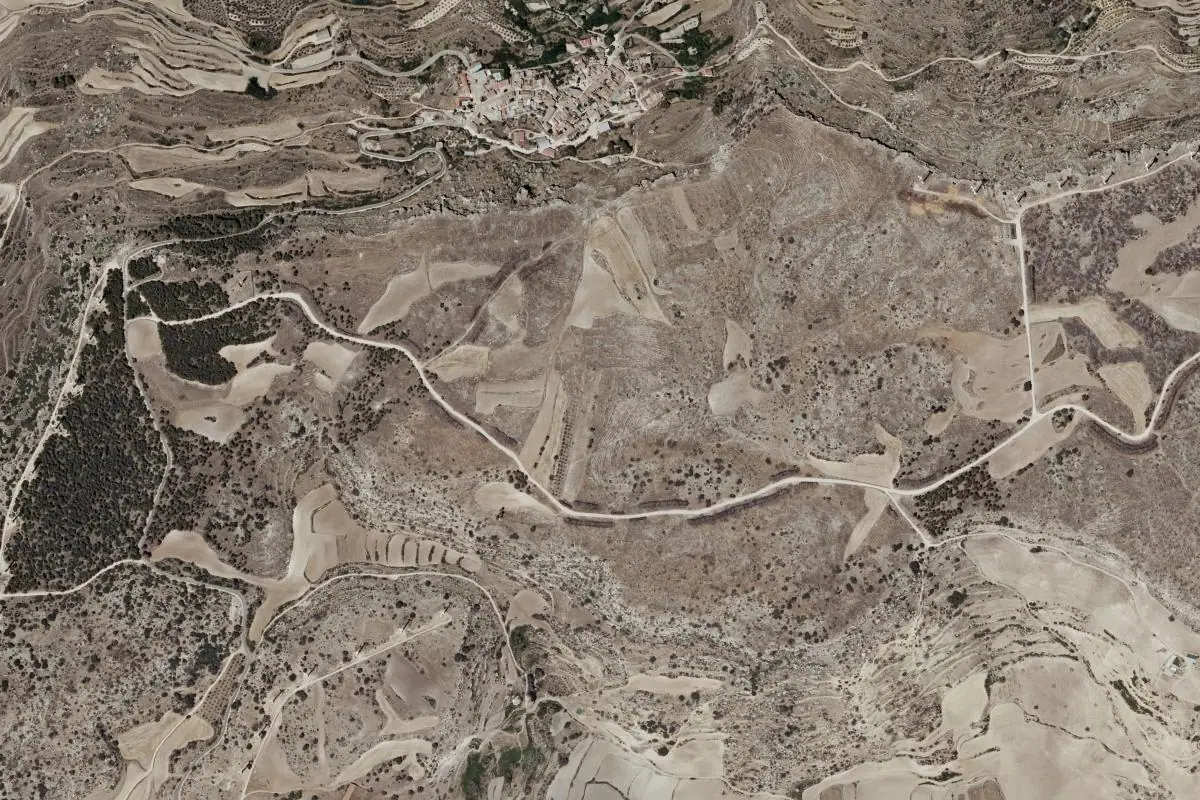 Aerial photo of the El Buste area