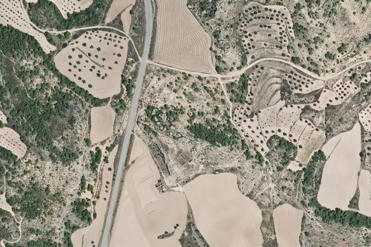 Foto aérea de la zona de El torreòn medieval