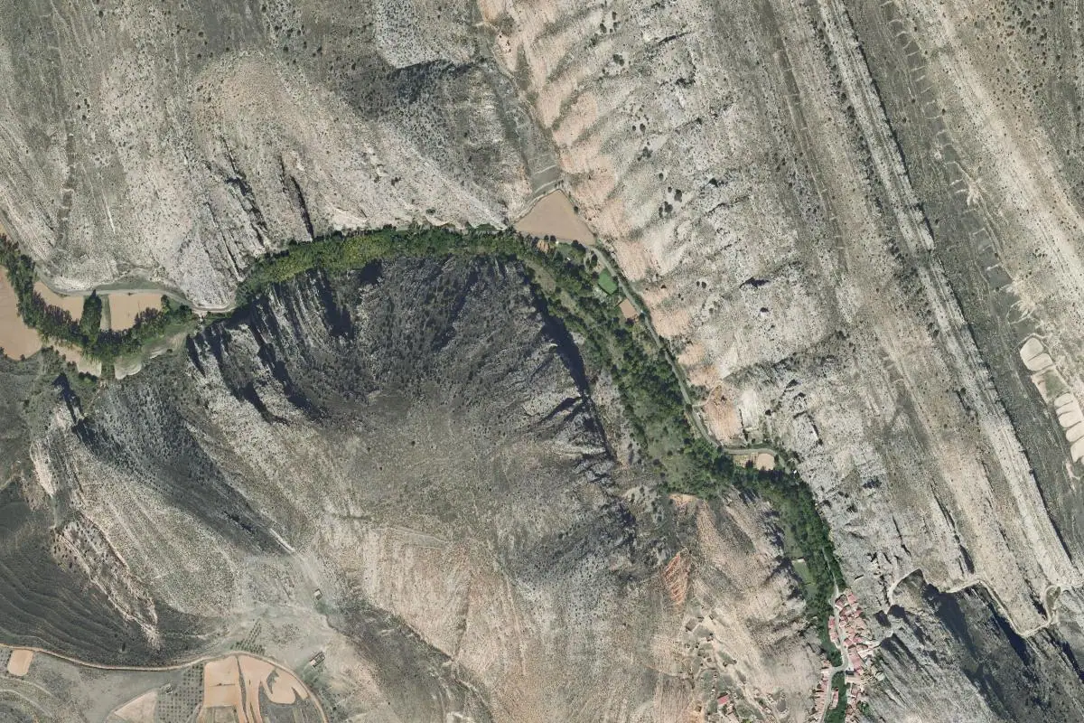 Aerial photo of the Embid de Ariza area