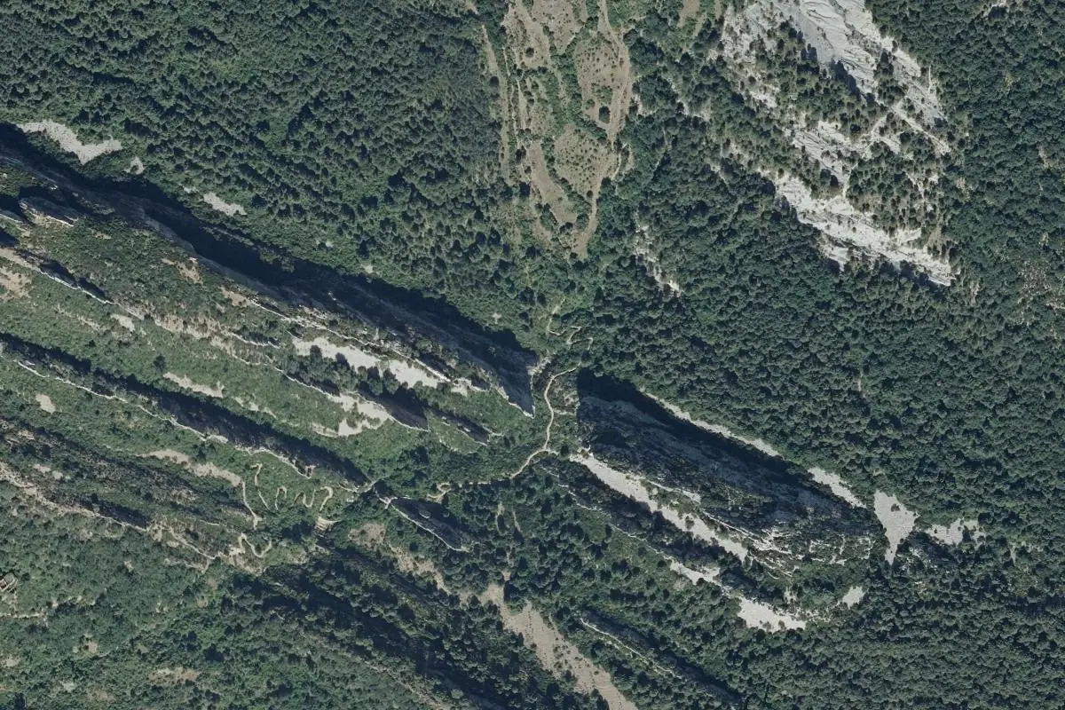 Aerial photo of the Foz de Salinas area