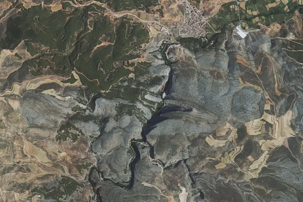 Aerial photo of the Jaraba area