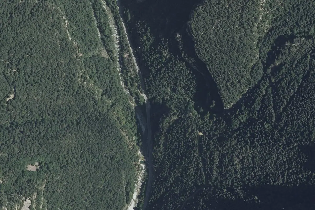 Aerial photo of the La Espluga area