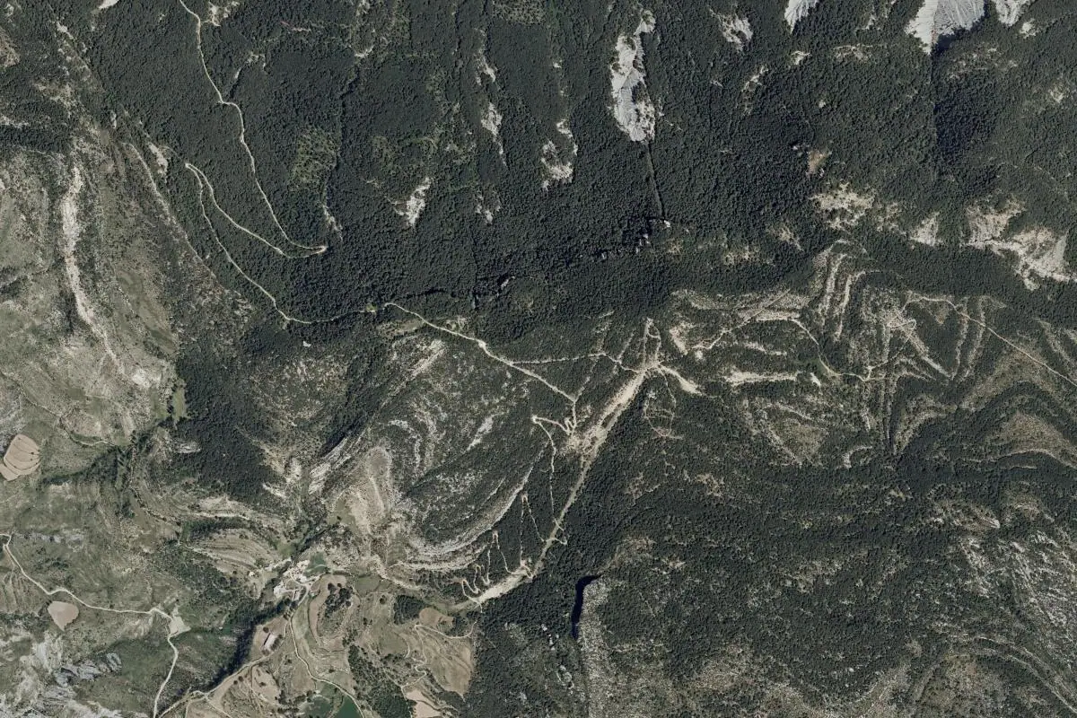 Aerial photo of the Merlí area