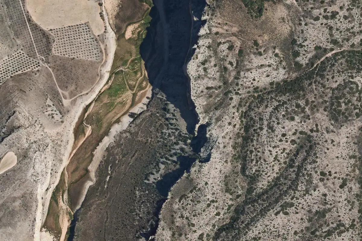 Aerial photo of the Mezalocha area