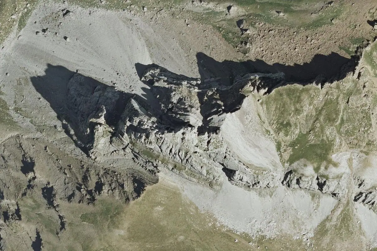 Foto aérea de la zona de Pico Riguelo