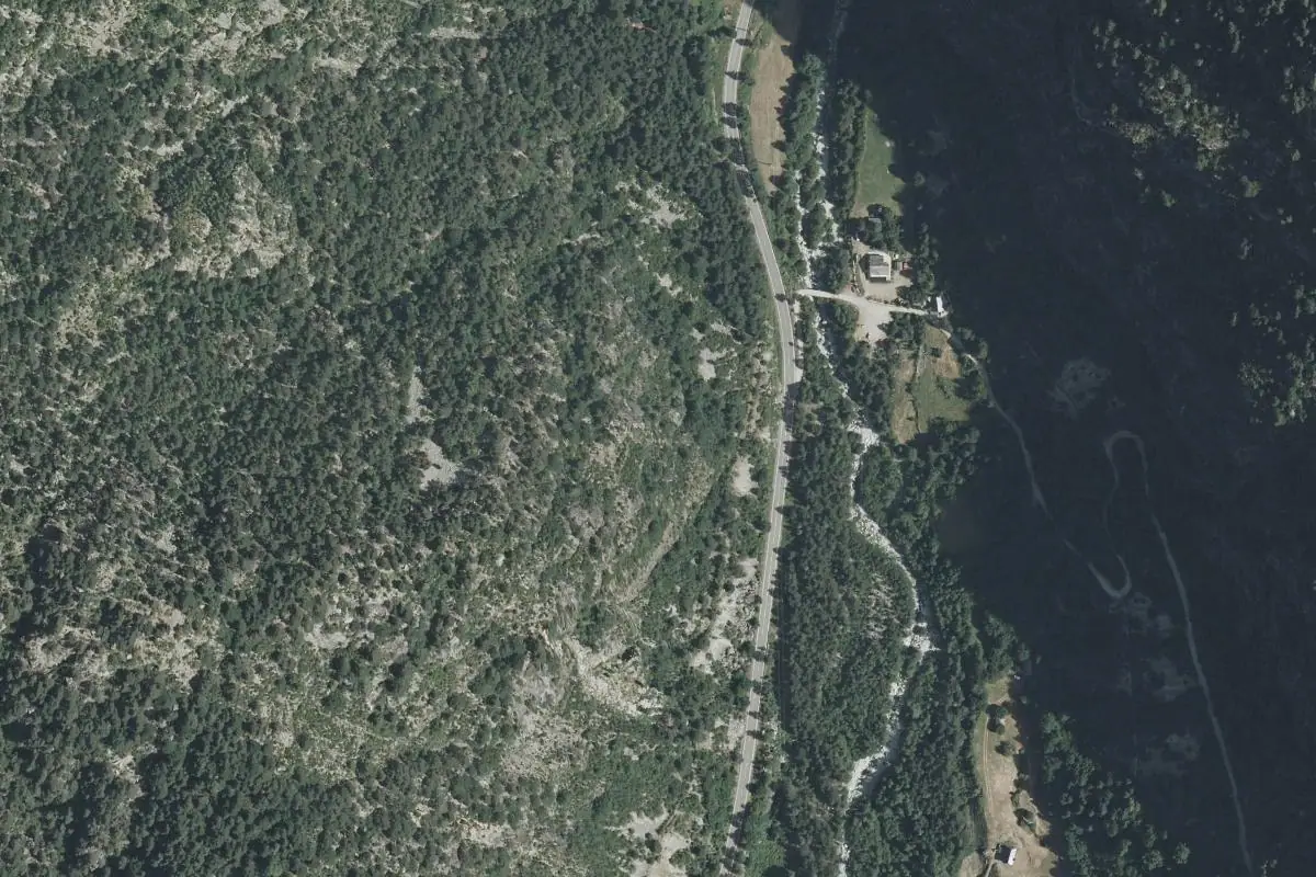Foto aérea de la zona de Pocilcas