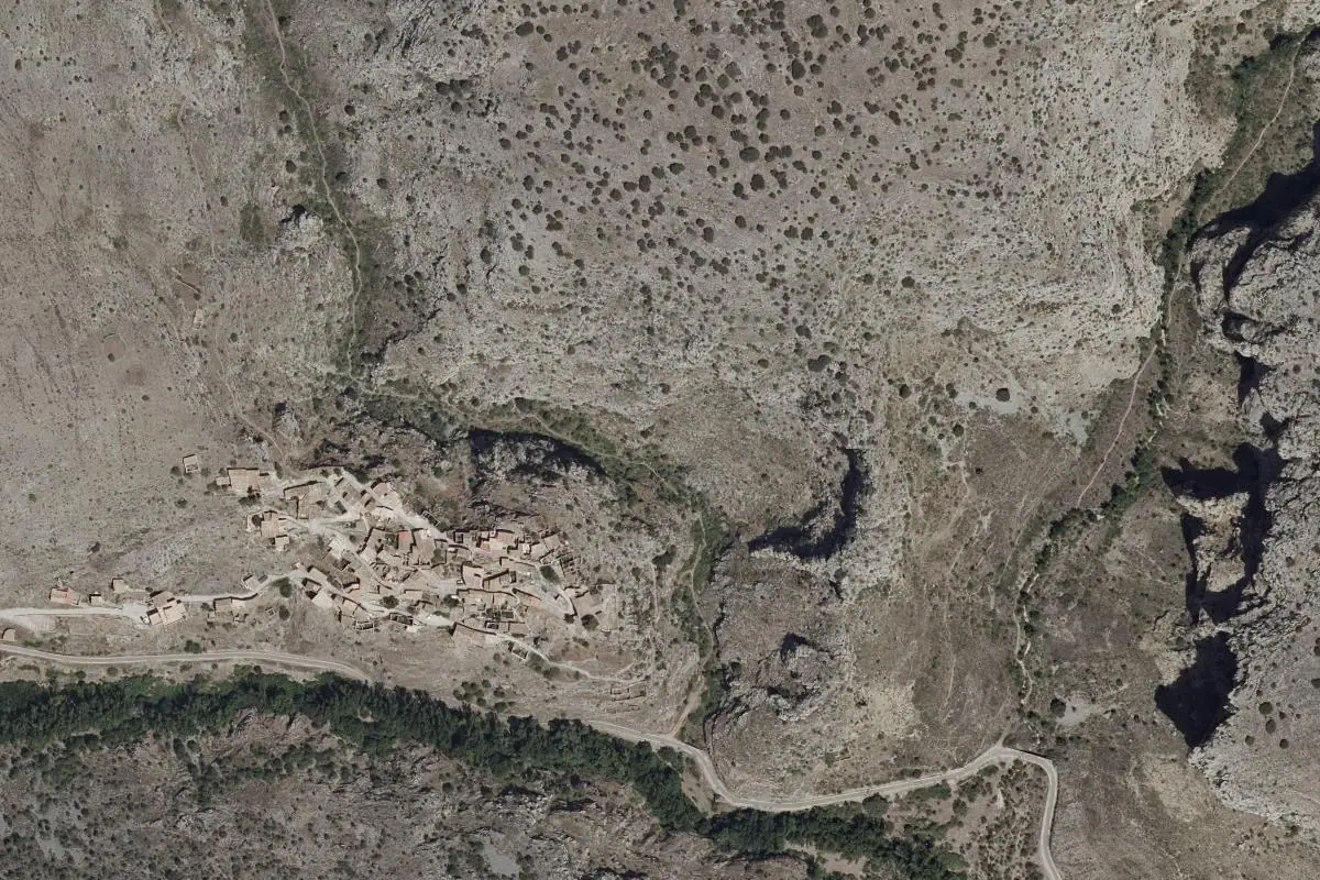 Aerial photo of the Purujosa area