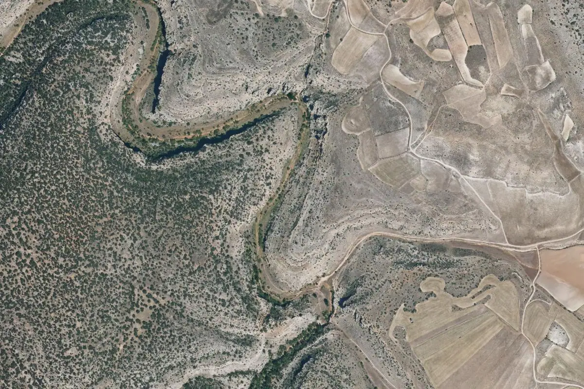Aerial photo of the Torralba de Los Frailes area