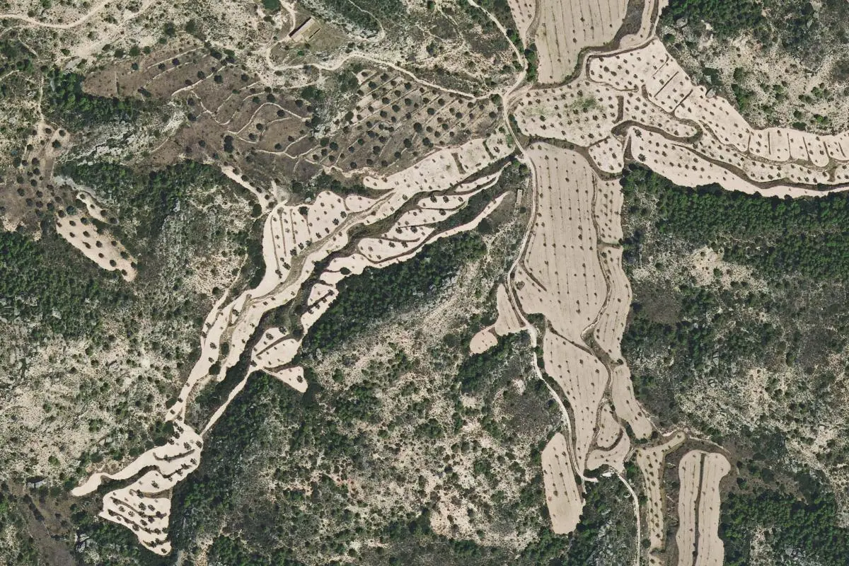 Aerial photo of the Val de las arribas area